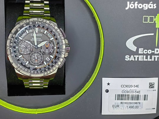 Citizen Satellite Wave Super Titánium Promaster Sky GPS Eco Drive Új