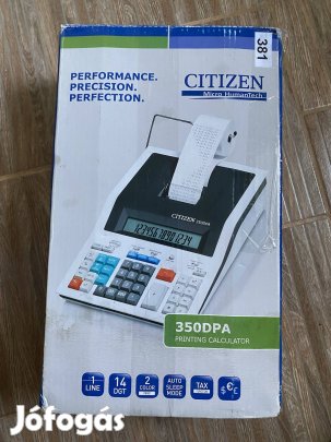 Citizen, nyomtatós, könyvelői számológép, Új