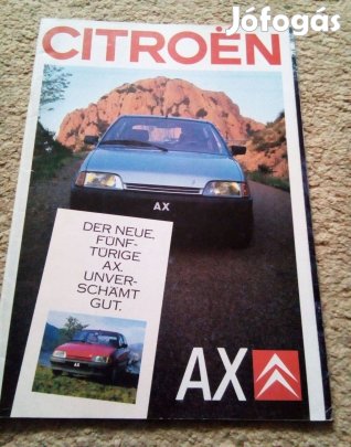 Citroen AX (1987) prospektus, katalógus