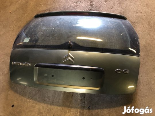 Citroen C3 csomagtér ajtó zöld 