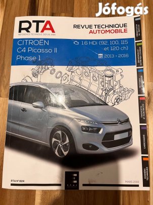 Citroen C4 Grand Picasso 2013-2016 B78 szerelési könyv