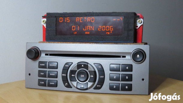Citroen Peugeot RD4 gyári cd rádió fejegység autorádió