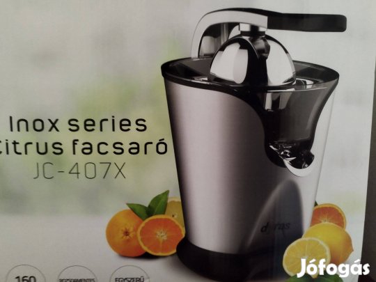 Citrus facsaró, citrusprés, elektromos citrusprés (Dyras inox JC407X)