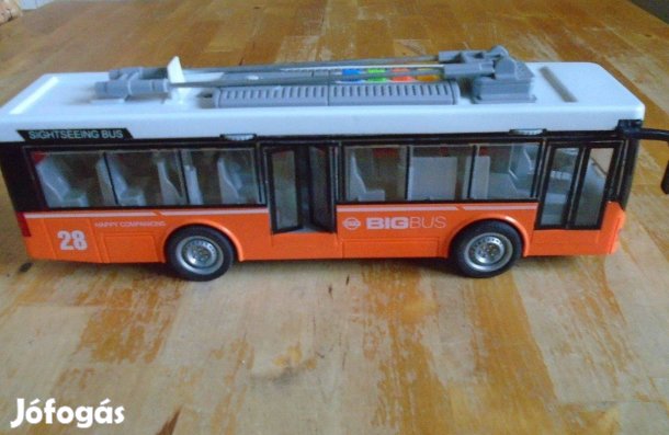 City BIG Bus - elemes - zenél, világít, nyitható ajtós- Akcióztam!!