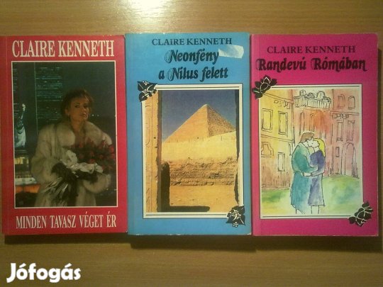 Claire Kenneth 3 romantikus könyve egy csomagban, csak 1200 Ft