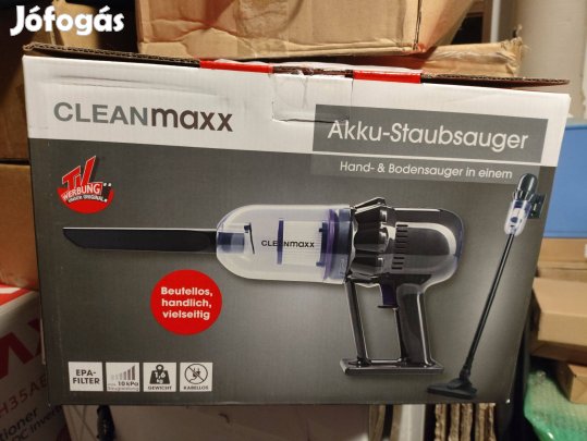 Cleanmaxx akkus porszívó, Kézi és álló porszívó, új, számla,gari