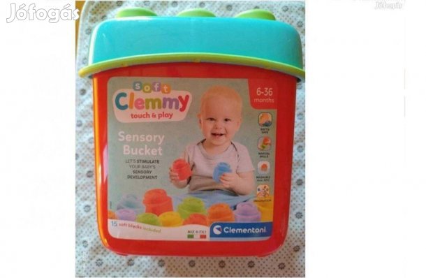 Clementoni Clemmy puha kocka tárolóval, baba játék