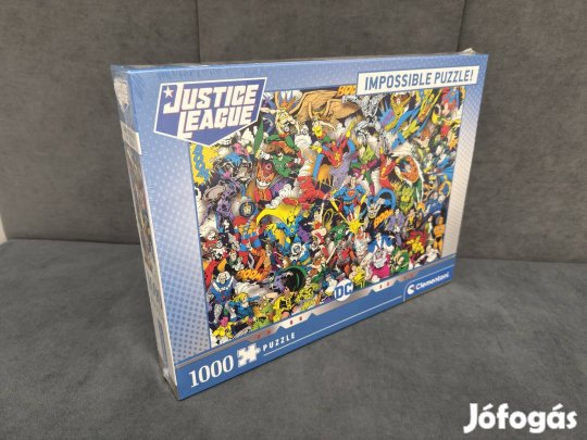 Clementoni Impossible Puzzle Justice League 1000 db-os kirakó új