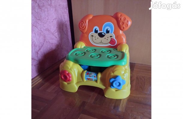 Clemmy clementoni kutyusos babaszék szék puha építőkockákkal 