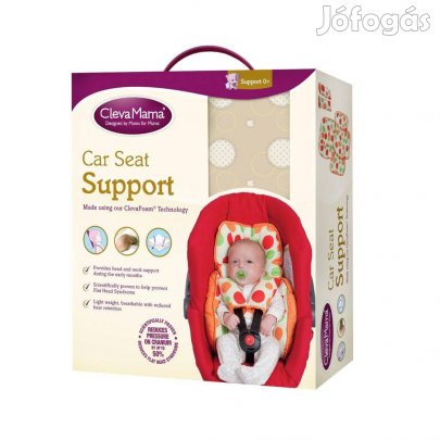 Clevamama betét 2 db biztonsági öv védővel - drapp, nfx