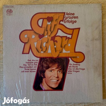 Cliff Richard Seine grosse Erfolge német bakelit hanglemez LP