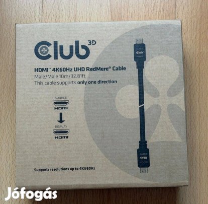 Club3D 10m HDMI kábel 4K60Hz