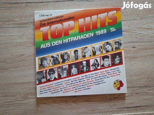 Club Top 13 - Die Internationalen Top Hits Máj/Jun 1989 bakelit lemez!