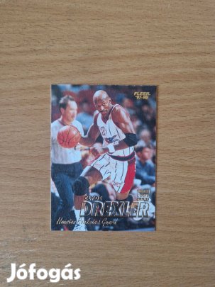 Clyde Drexler Fleer 1997-98 #22 kosaras kártya