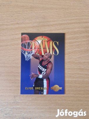 Clyde Drexler Skybox 1995-96 Sky Slams #304 kosaras kártya