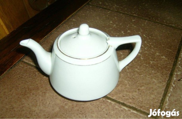 Cmielow tejkiöntő arany szélű lengyel porcelán - 7 x 7 cm - Új