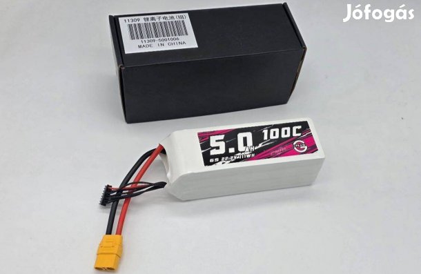 Cnhl 5000mah 6S 22.2V 100C XT90 Lipo akkumulátor RC autó hajó