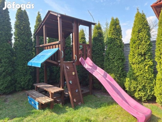 Coaland Mediterran - Kerti otthoni fajátszótér torony - használt