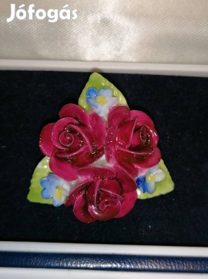 Coalport antik porcelán bros