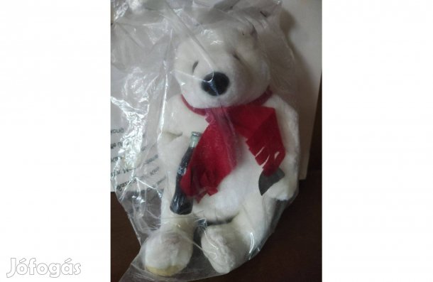 Coca-Cola jegesmedve plüss, új, bontatlan