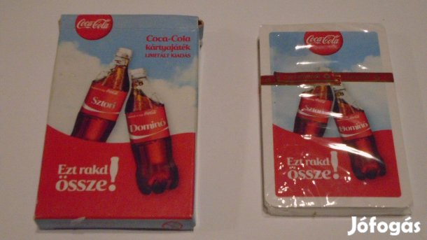 Coca-Cola kártya - dobozán alul piros színű - új, csomagolt