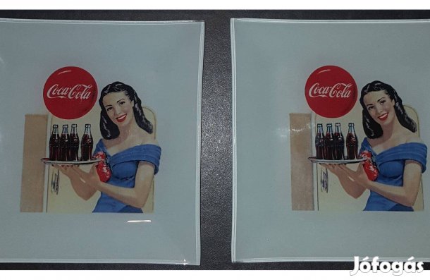 Coca-Cola mintás kistányér 2 db