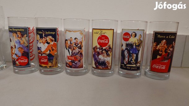 Coca-Cola nosztalgia pohár pohárkészlet