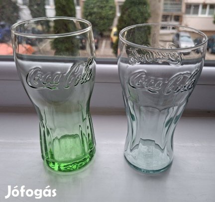 Coca Cola pohár 2 db zöld