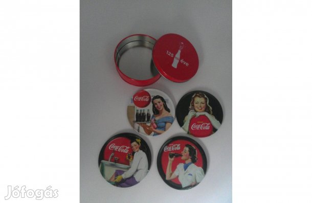 Coca Cola poháralátét fém dobozban