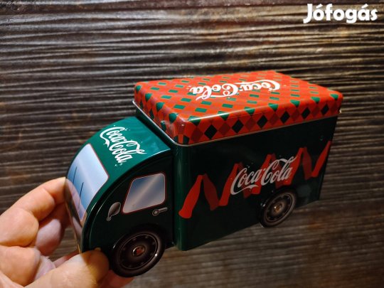 Coca Cola teherautó fém doboz