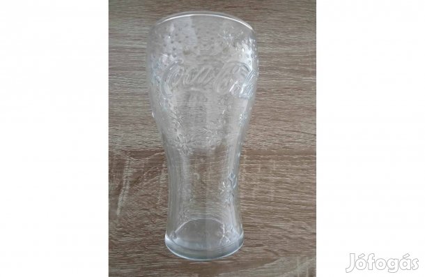 Coca - Cola üvegpohár hópihés (nem használt) eladó!