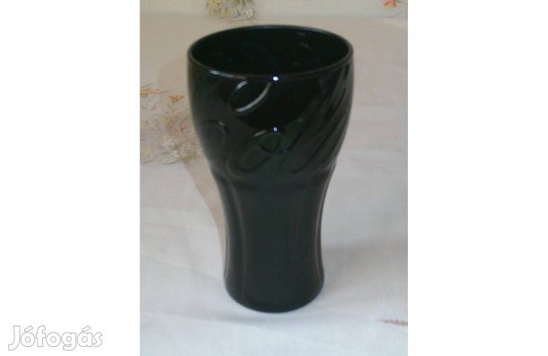 Coca cola üveg pohár ( 3 dl. Fekete )