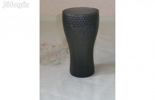 Coca cola üveg pohár ( 3 dl. Szürke )