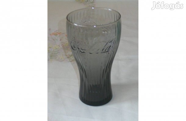 Coca cola üveg pohár ( 3 dl. Szürke )