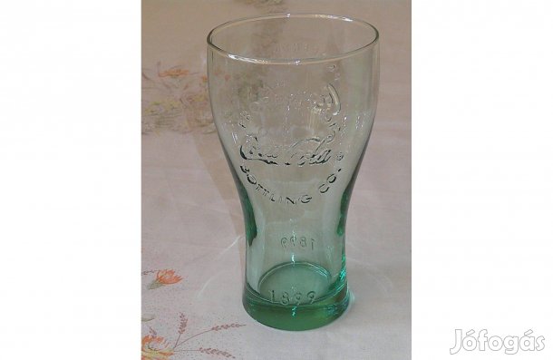 Coca cola üveg pohár ( 3 dl. Zöld )