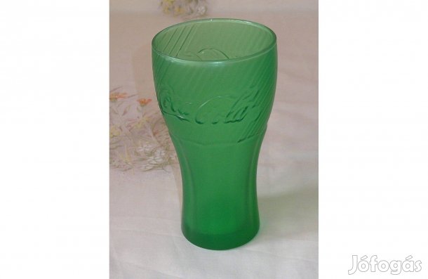 Coca cola üveg pohár ( 3 dl. Zöld )