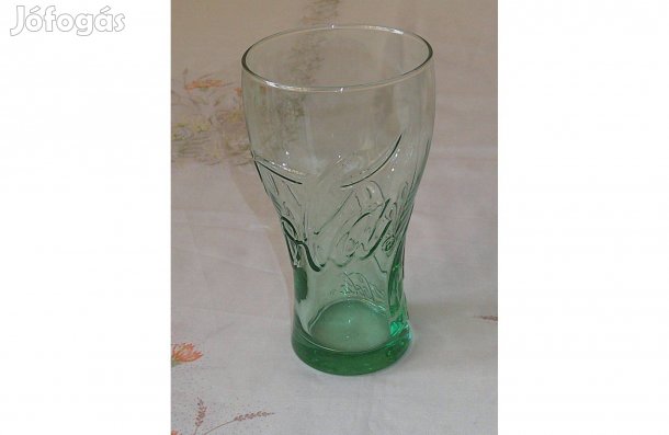 Coca cola üveg pohár ( 3 dl. Zöld )