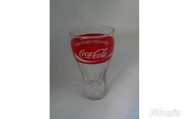 Coca cola üveg pohár ( 3 dl.-es, Mondd el zenével ) ealdó