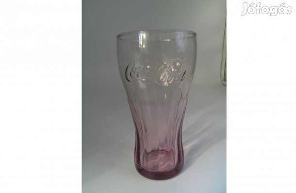Coca cola üveg pohár ( 3 dl.-es, korall ) eladó