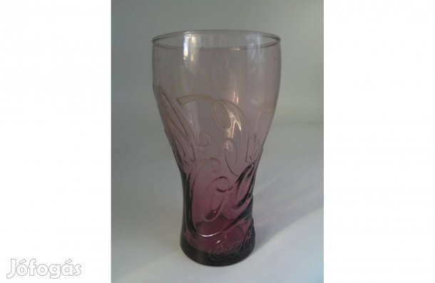 Coca cola üveg pohár ( 3 dl.-es, korall ) eladó