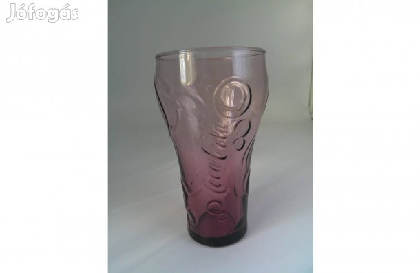 Coca cola üveg pohár ( 3 dl.-es, korall ) eladó