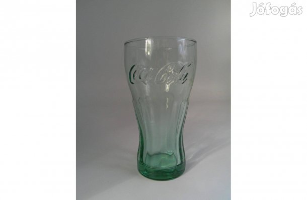 Coca cola üveg pohár ( 3 dl.-es, zöld ) eladó