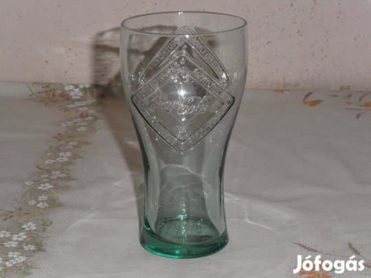 Coca cola üveg pohár ( 3 dl. zöld )