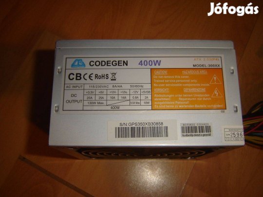 Codegen 400W-os tápegység