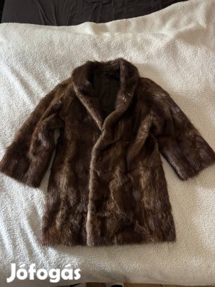 Coffee színű nerc bunda - különleges darab kedvező áron