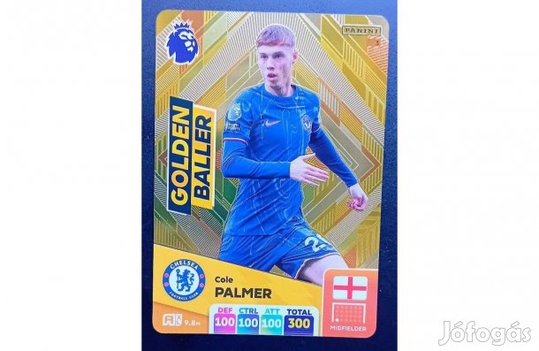 Cole Palmer Chelsea Golden Baller focis kártya Premier League 2025