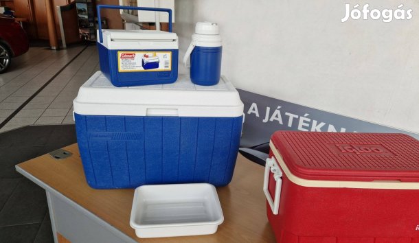 Coleman Poly-Lite 4in1 (1996) és Igloo Legend (1983) hűtőtáska szett
