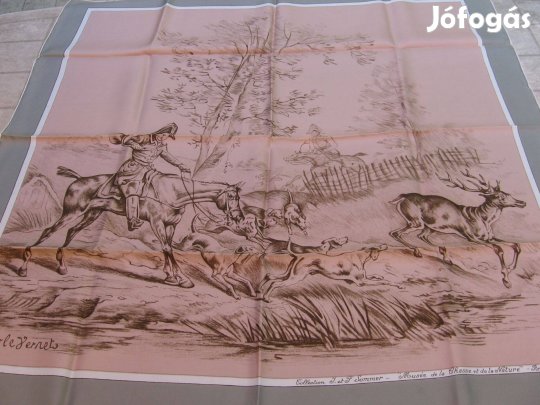 Collection J. & F. Sommer selyemkendő, francia