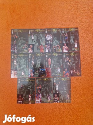 Collector's Choice 1997-98 NBA Game Night kosaras kártyák 11db