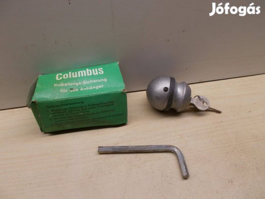 Colombus zár Utánfutó lopás gátló Vonófej Zár Vonóhorog zár